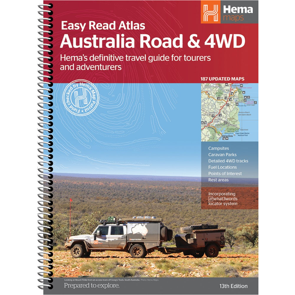 Australia Road & 4WD Easy Read Atlas - 13th Edition