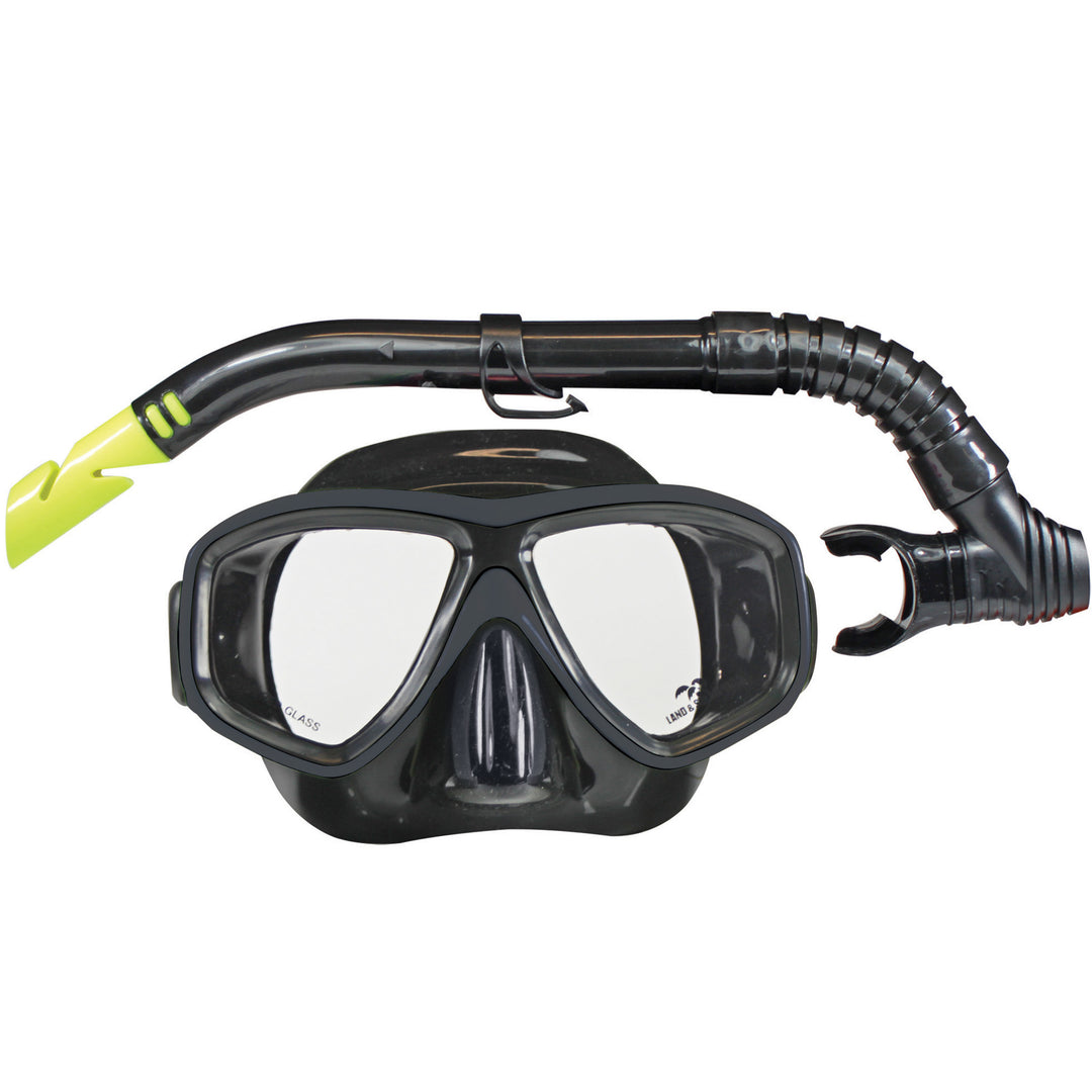 Clearwater Mask & Snorkel Set - Black Silicone