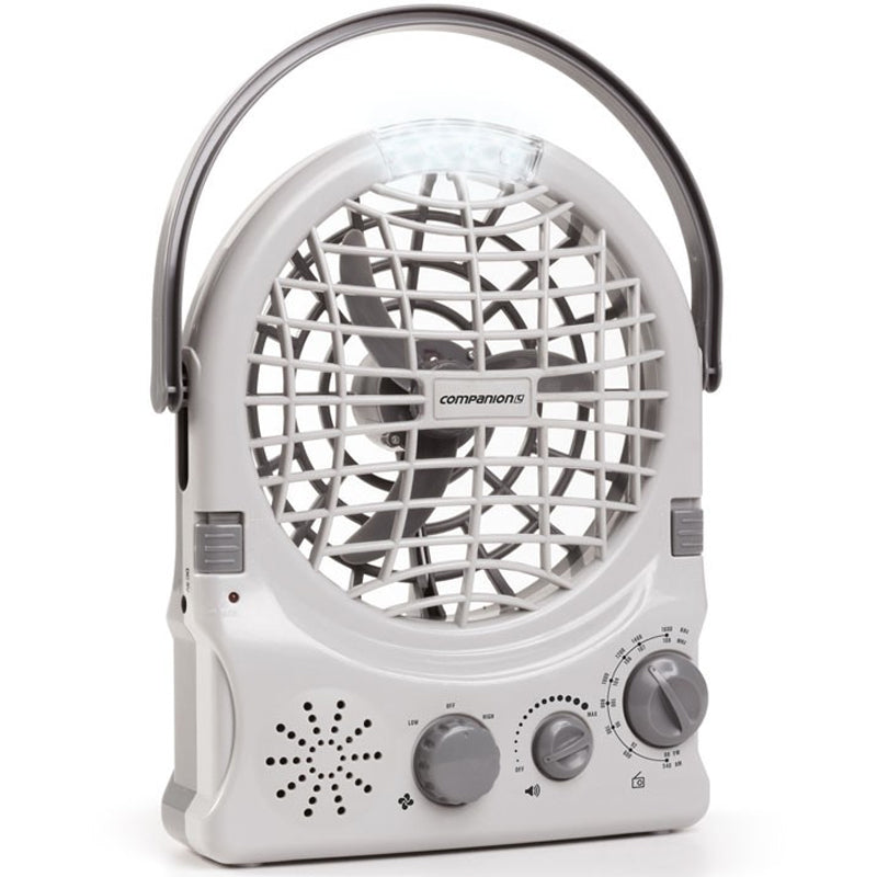 Rechargeable Fan with Radio