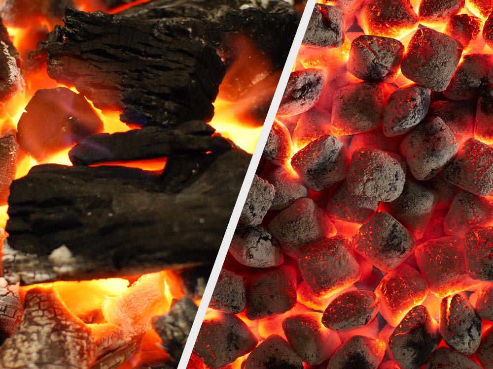 Lump Charcoal vs. Briquettes - Feelin' Hot, Hot, Hot!