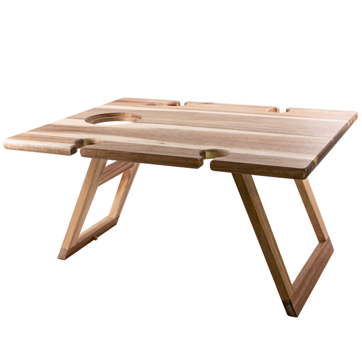 Folding Picnic Table Acacia - Medium
