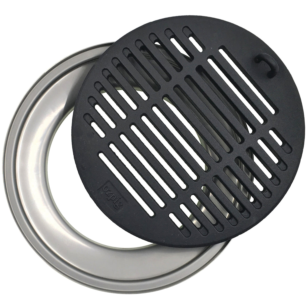 Ozpig Chargrill Plate & Drip Tray