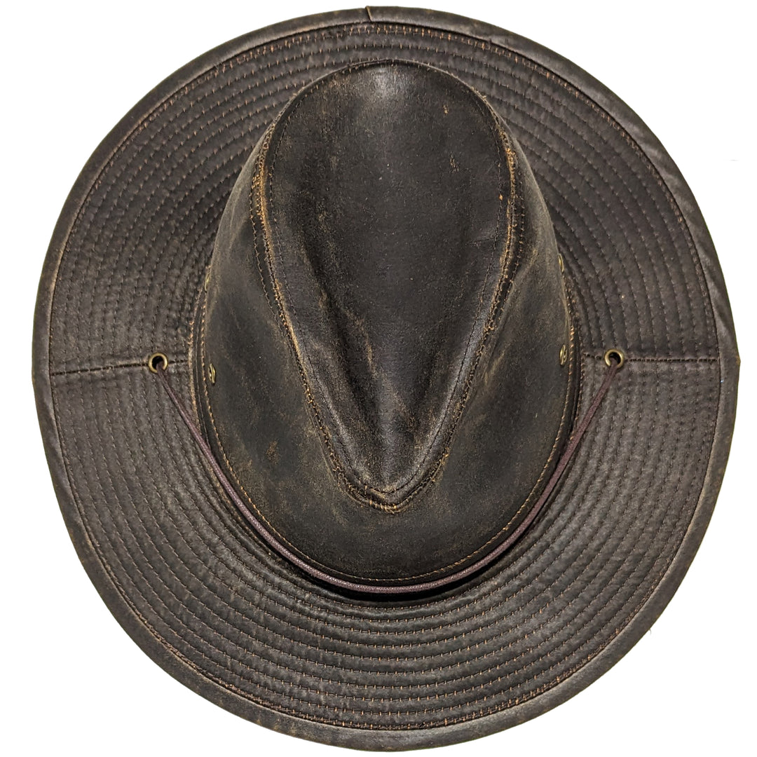 Weathered Cotton 'Compass' Safari Hat - MO10