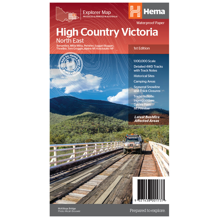 Victorian High Country - North Eastern Map