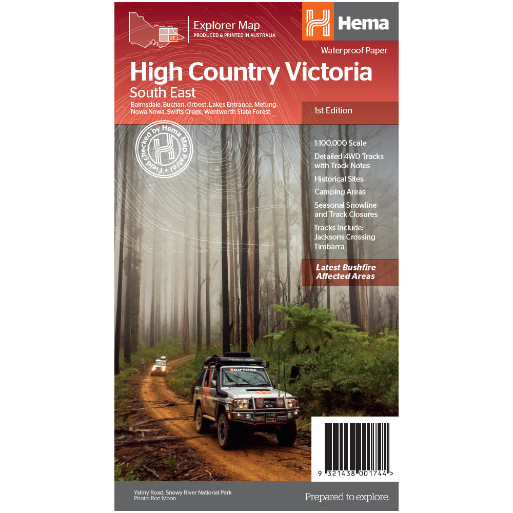 Victorian High Country - South Eastern Map