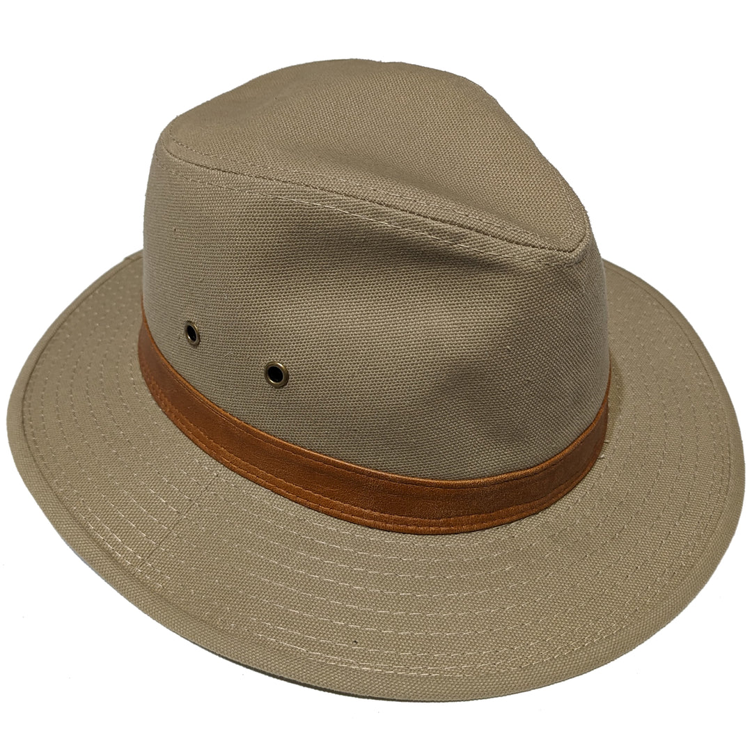 Washed Brushed Cotton Trilby Hat - SMC916