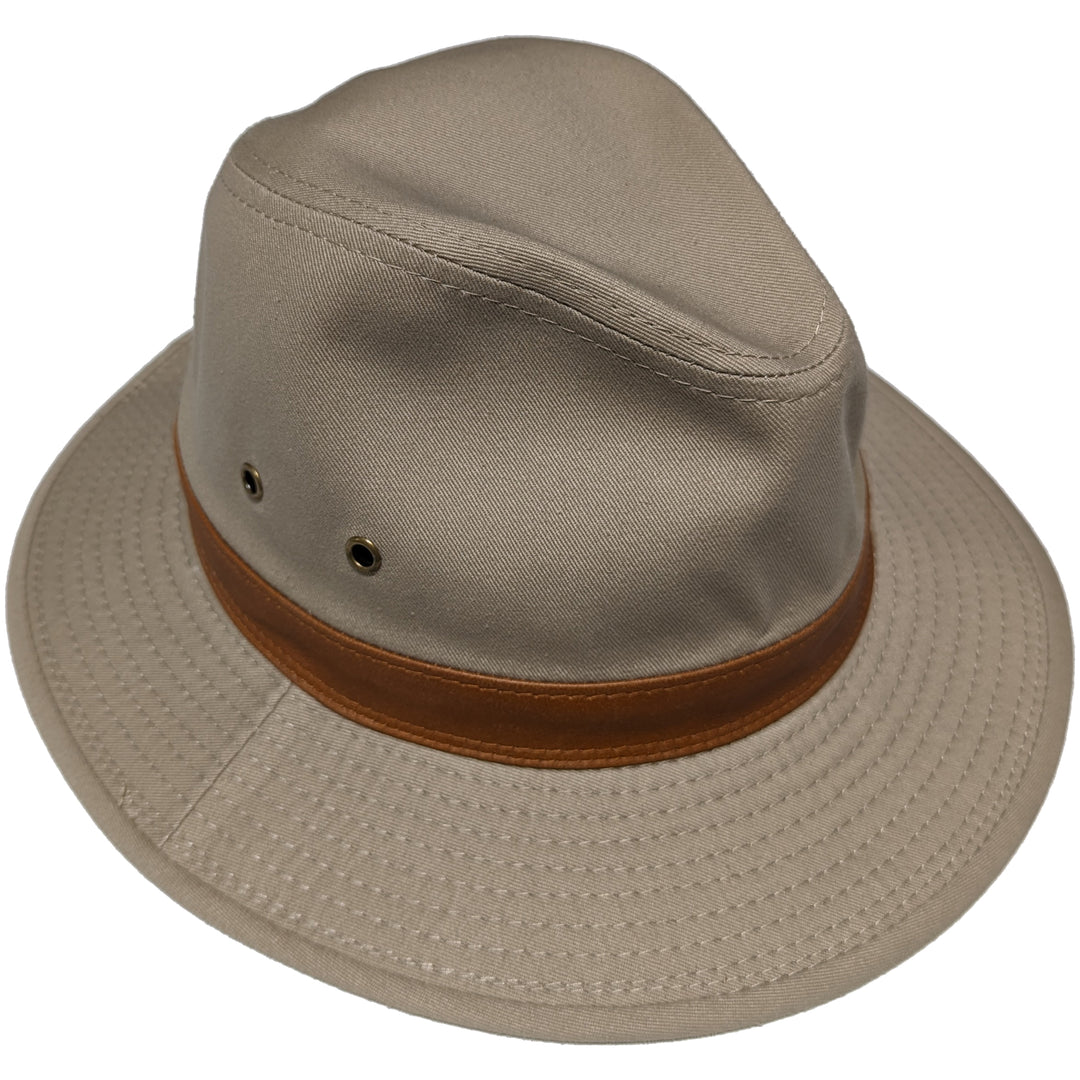 Washed Cotton Trilby Hat - SMC918