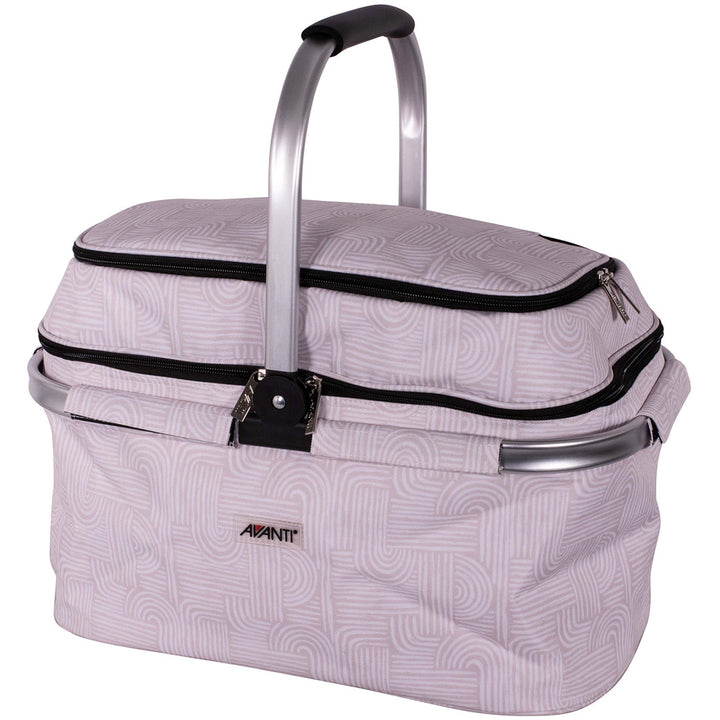4 Person Insulated Cooler Picnic Basket