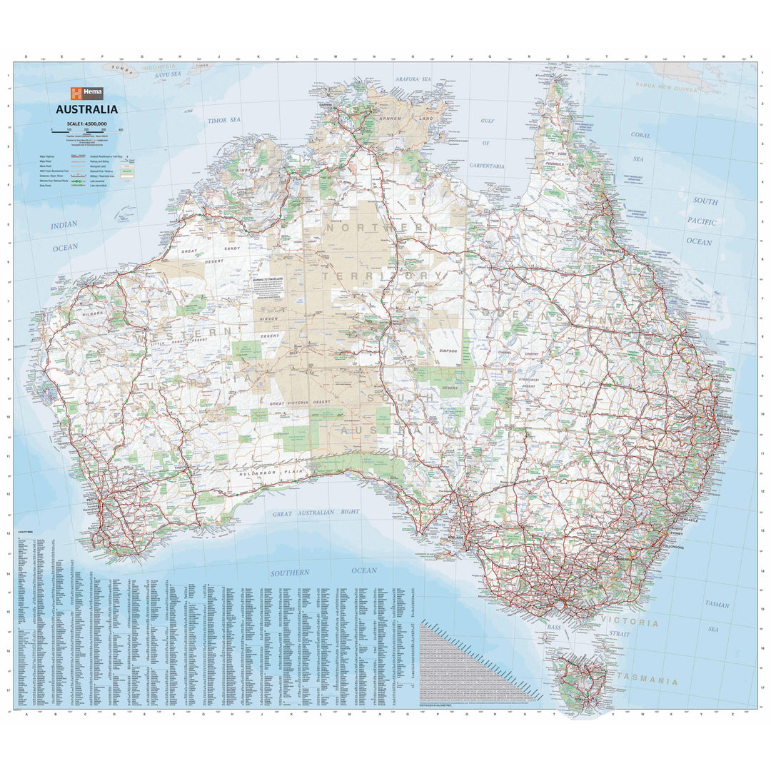 Australia Large Map - 11th Edition