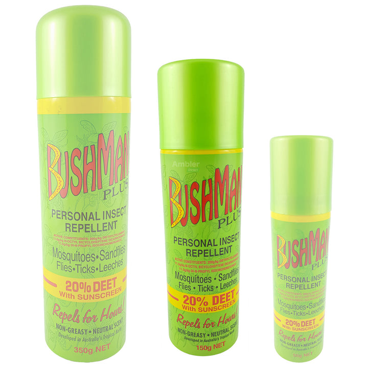 Bushman Plus Insect Repellent - 150g Aerosol - Outdoors and Beyond Nowra