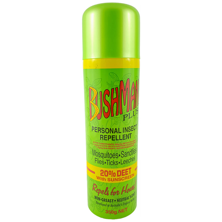 Bushman Plus Insect Repellent - 350g Aerosol - Outdoors and Beyond Nowra