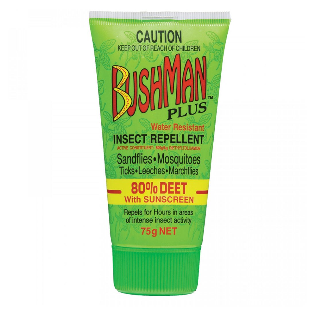 Bushman Plus Insect Repellent - 75g Gel - Outdoors and Beyond Nowra