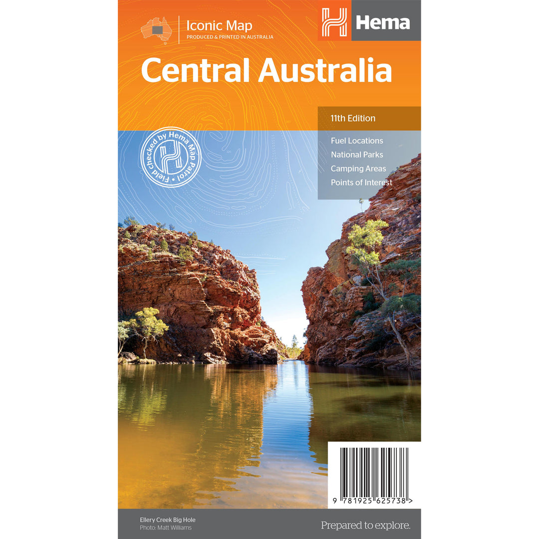 Central Australia Map - 11th Edition