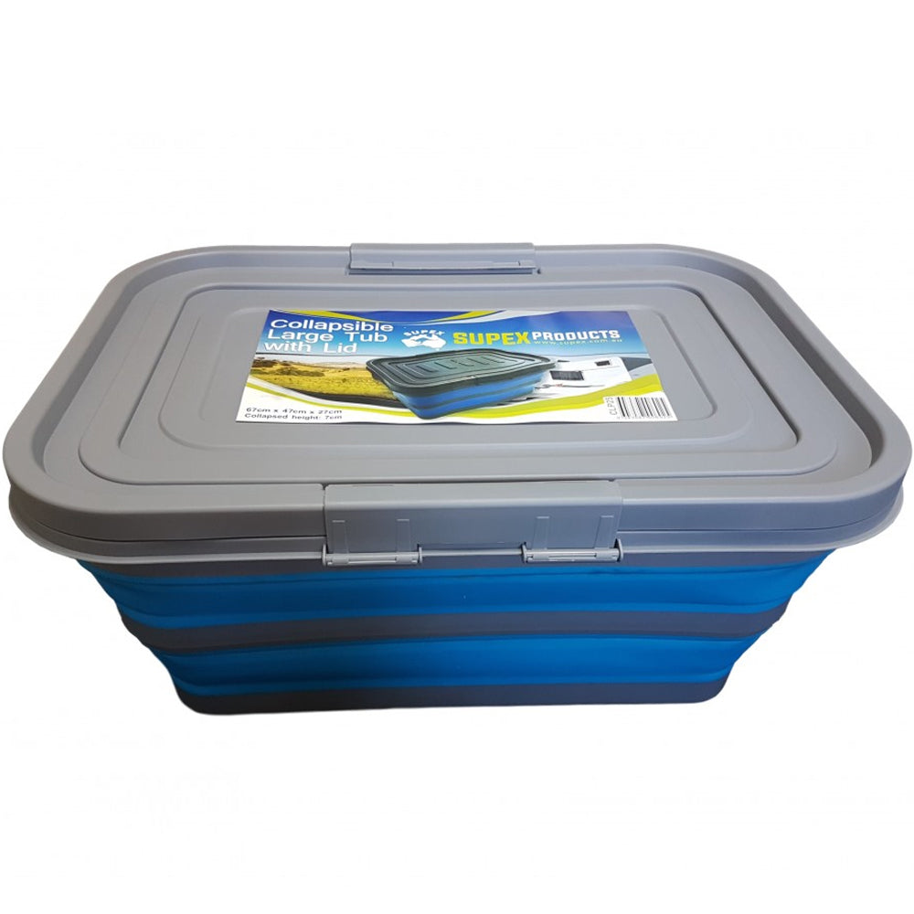 Large Collapsible Tub with Lid