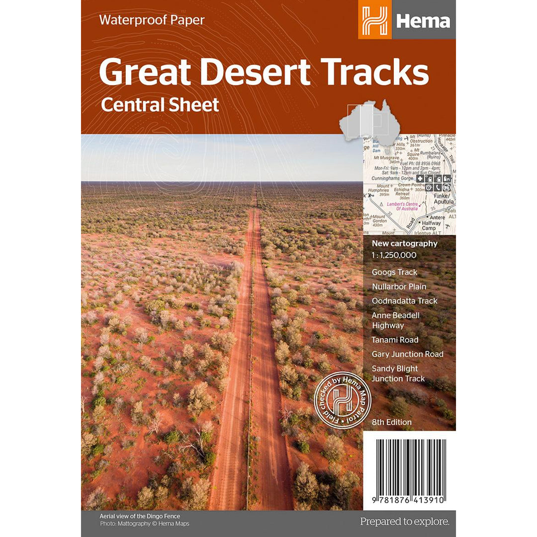 Great Desert Tracks Central Sheet - 8th Edition