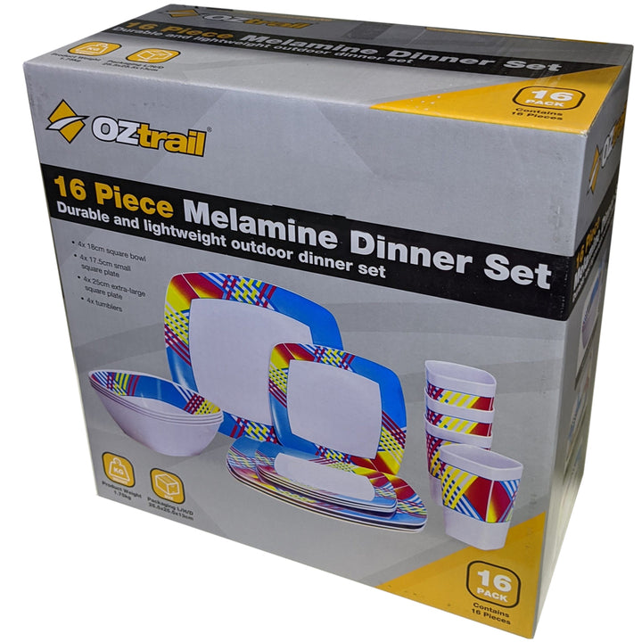 16pc Melamine Dinner Set