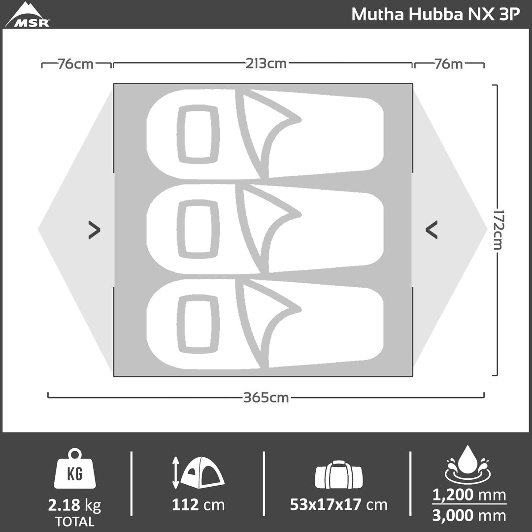 Mutha Hubba NX 3P Hiking Tent
