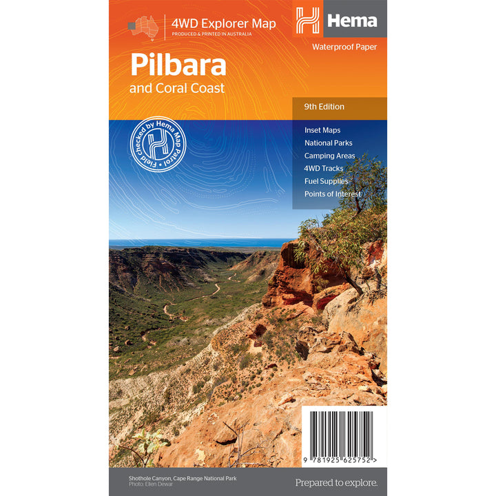 Pilbara & Coral Coast Map - 9th Edition