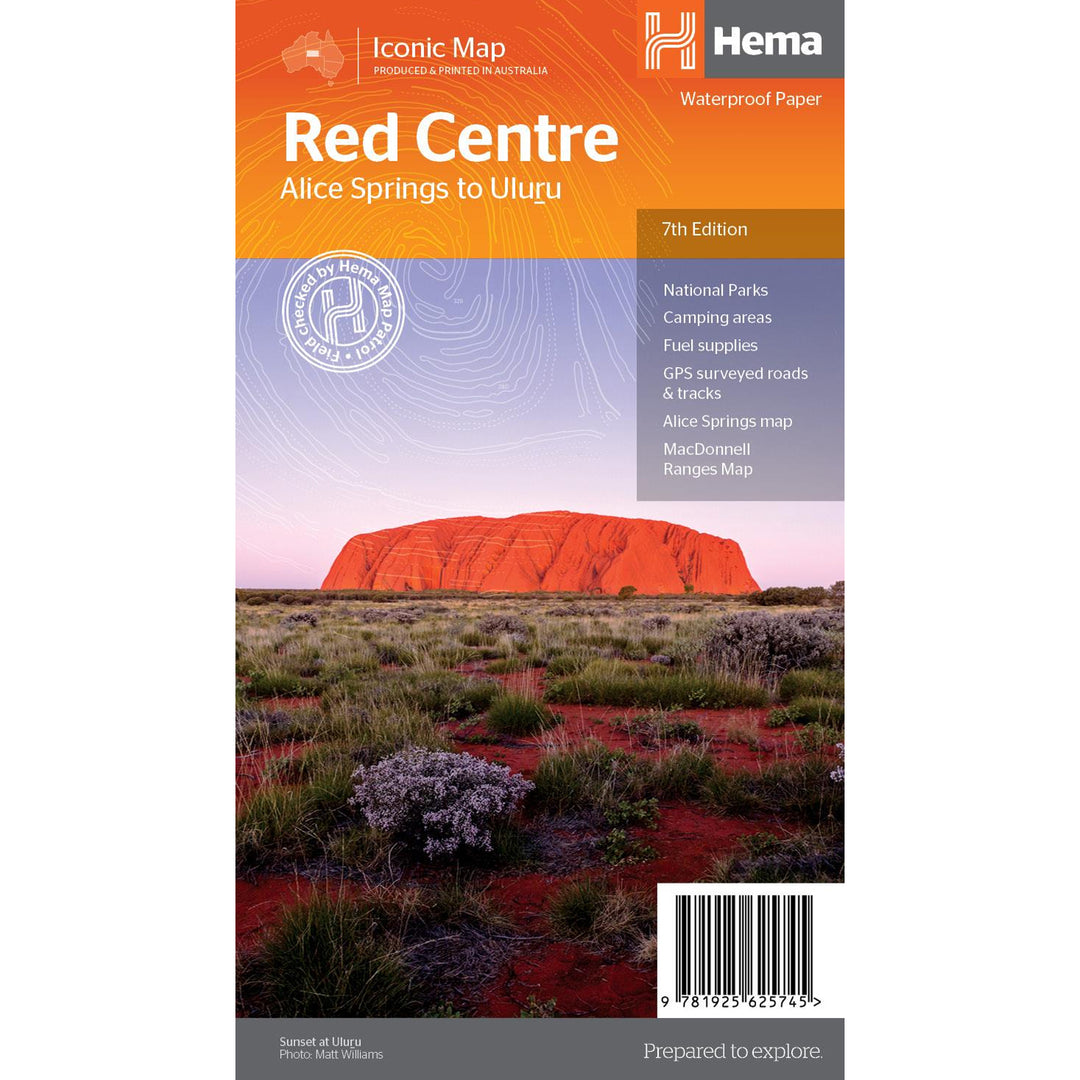 Red Centre Map - 7th Edition