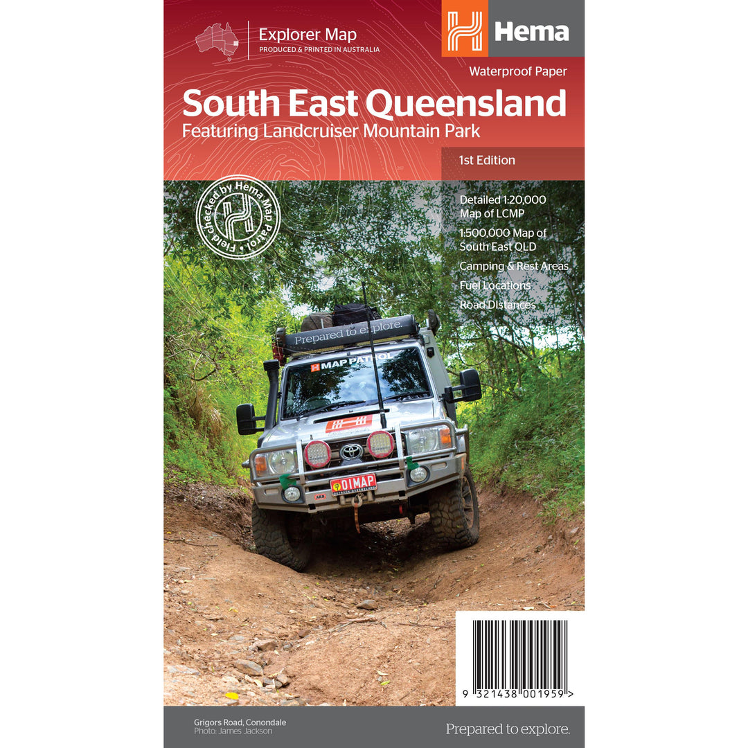 South East Queensland Map with Landcruiser Mountain Park - 1st Edition