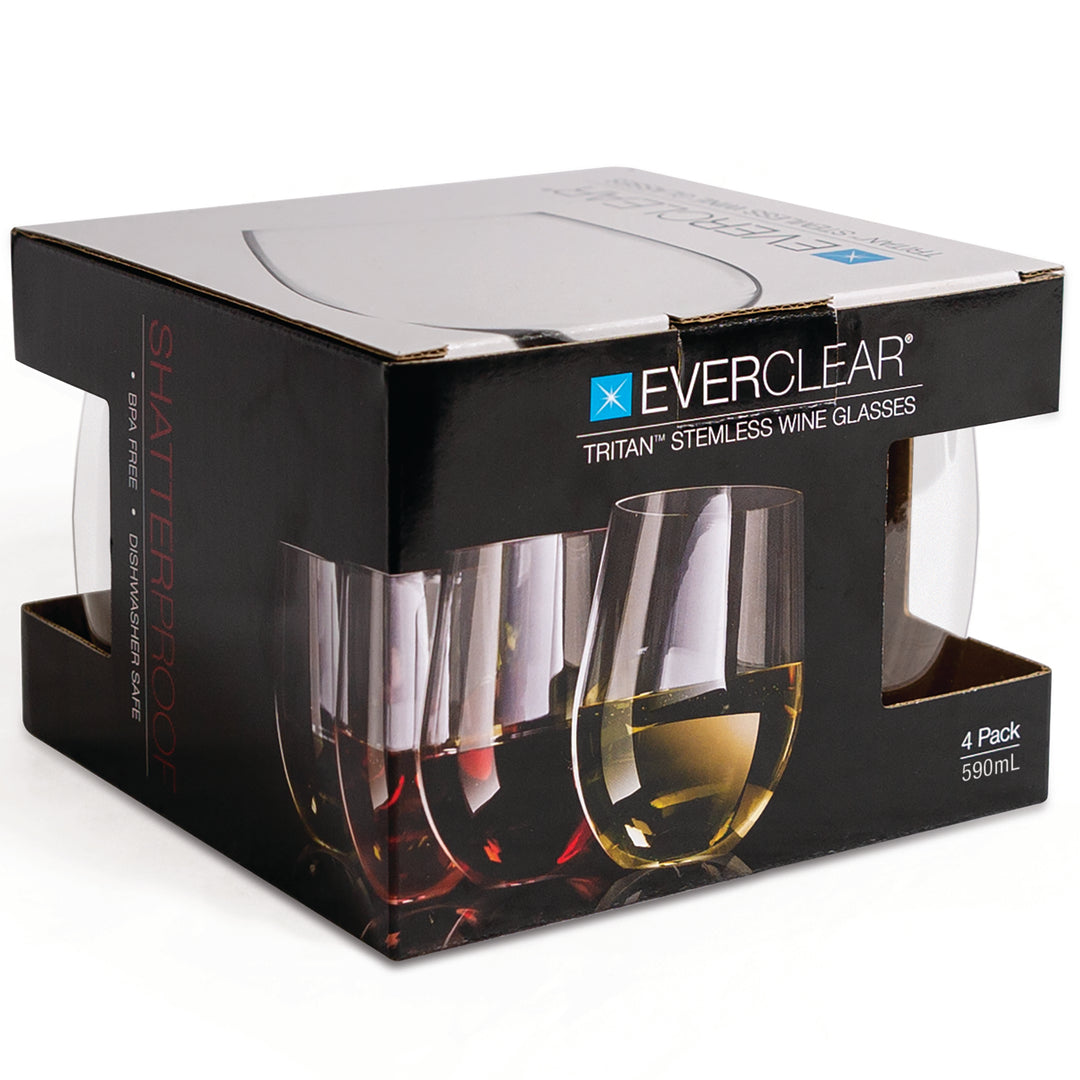 Stemless Red Wine Glass - 4 Pack