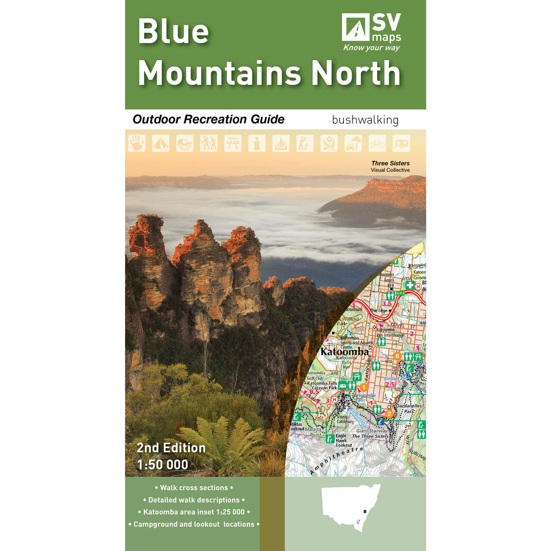 Blue Mountains North Map and Outdoor Recreation Guide